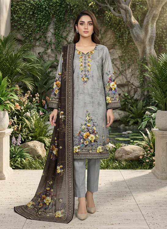 Mahzarish Selene – Printed Bana Dora - Lawn 3-Piece