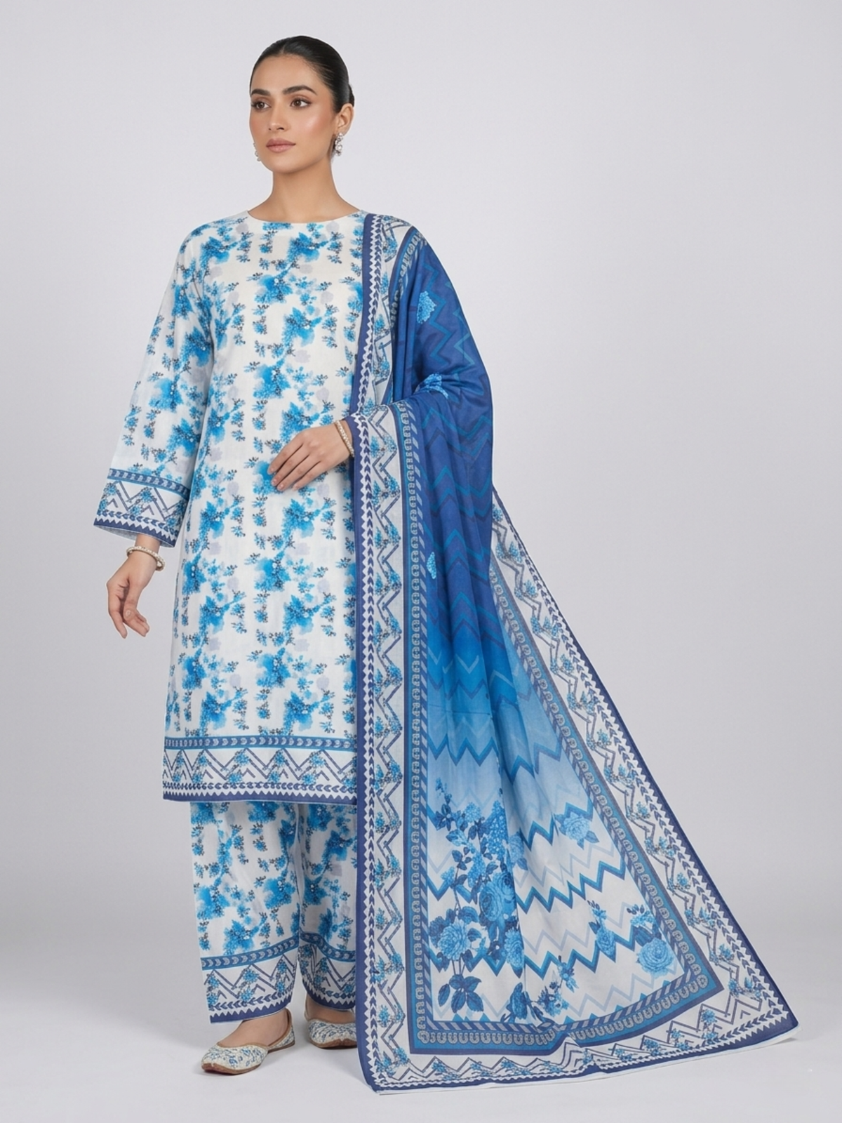 Mahzarish Azura – Lawn 3-Piece