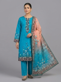 Mahzarish Zarelle – Bana Dora & Lawn 3-Piece