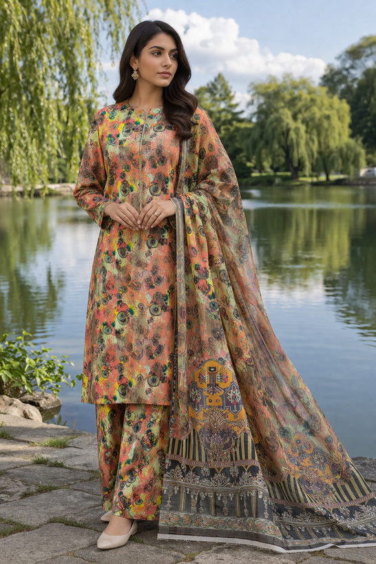 Mahzarish Azira – Lawn 3-Piece