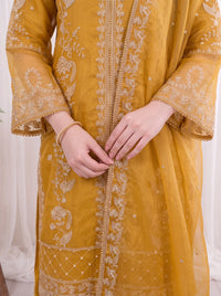 Zoya – 2-Piece Embroidered Organza Suit