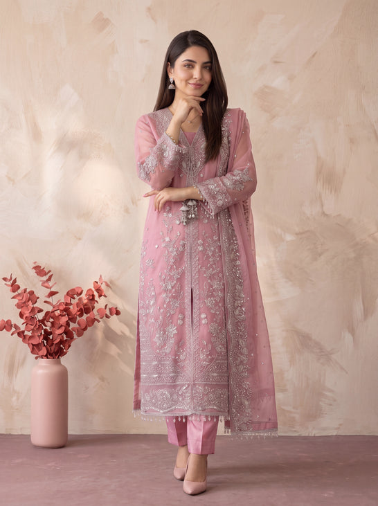 Noor – 2-Piece Embroidered Organza Suit