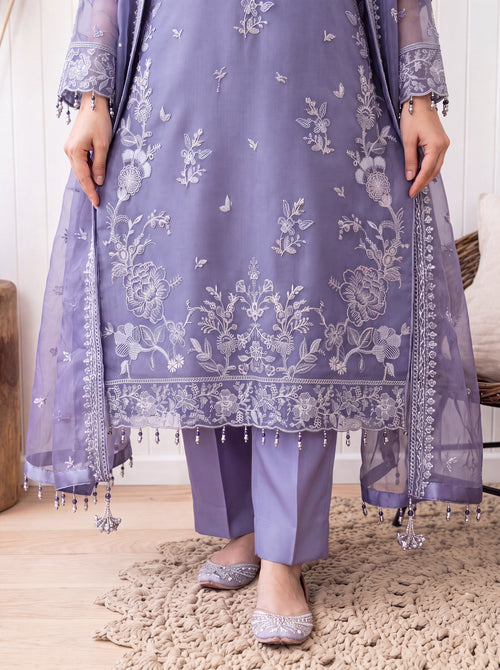 Elara – 2-Piece Embroidered Organza Suit