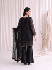 Meher – 4-Piece Embroidered Chiffon Suit
