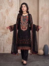 Zarish – 4-Piece Embroidered Chiffon Suit