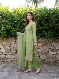 Abeer – 4-Piece Embroidered Organza Suit