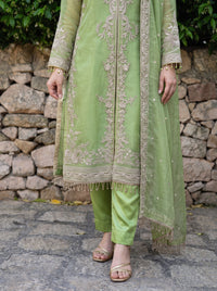 Abeer – 4-Piece Embroidered Organza Suit